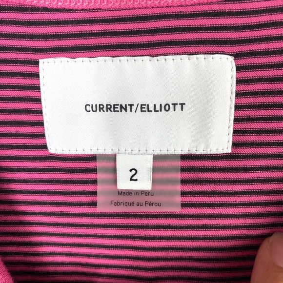 Current Elliott Womens The Easy Muscle Tank in Ibis and Rose Size 2 - Picture 6 of 7